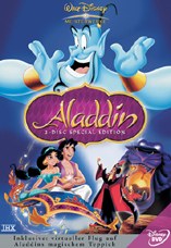 DVD-Cover: Disney's Aladdin (2 Disc Special Edition), mit den Stimmen von Peer Augustinski, Michael Deffert, Maud Ackermann, Frank Welker, ...