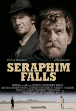 DVD-Cover: Seraphim Falls, mit Pierce Brosnan, Liam Neeson, Michael Wincott, Ed Lauter, Robert Baker, Anjelica Huston, ...